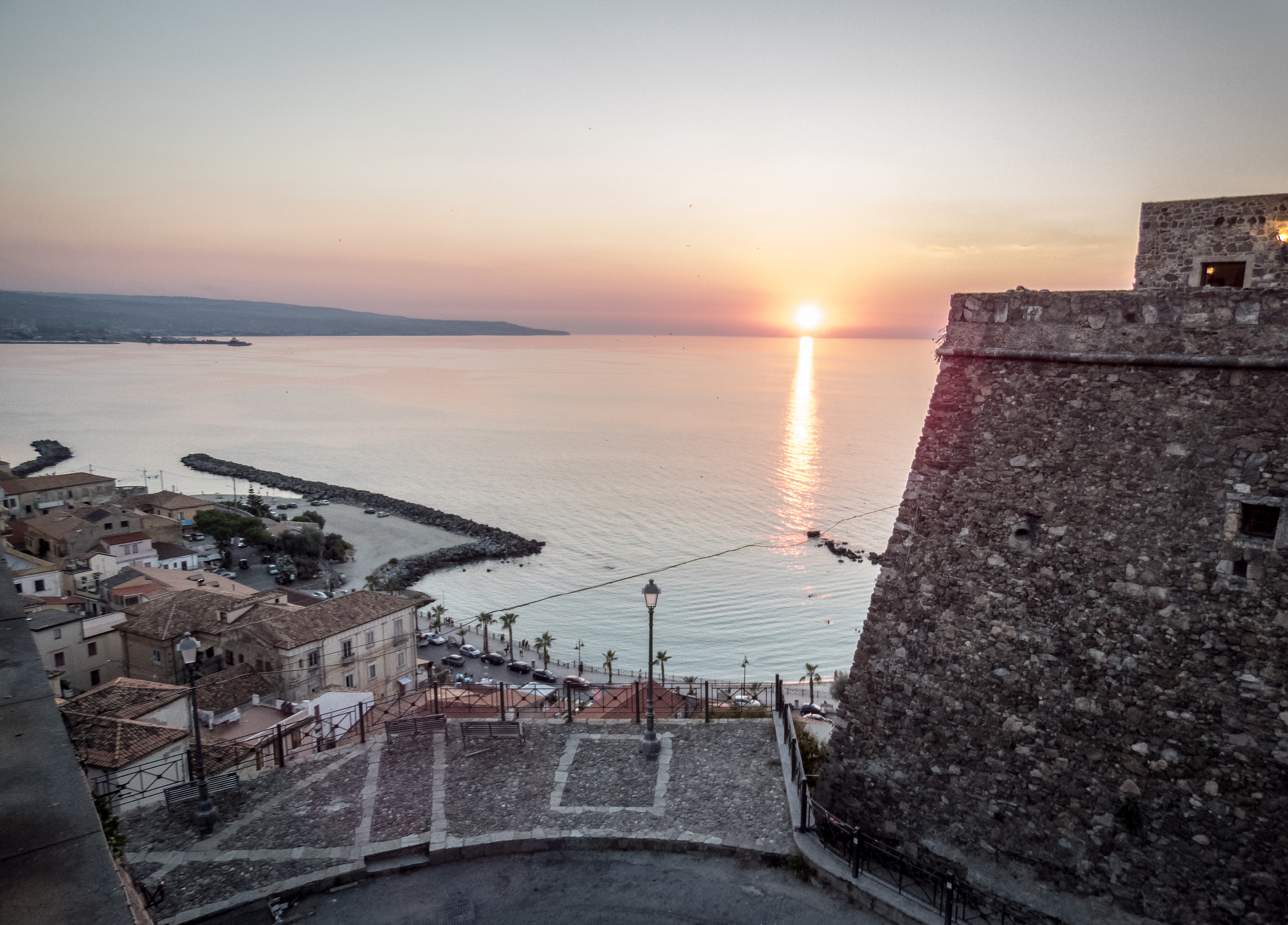 Pizzo Calabro at golden hour